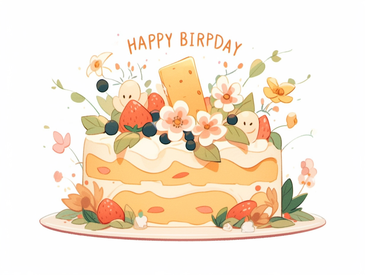 动漫生日图片，温馨友情派对庆典