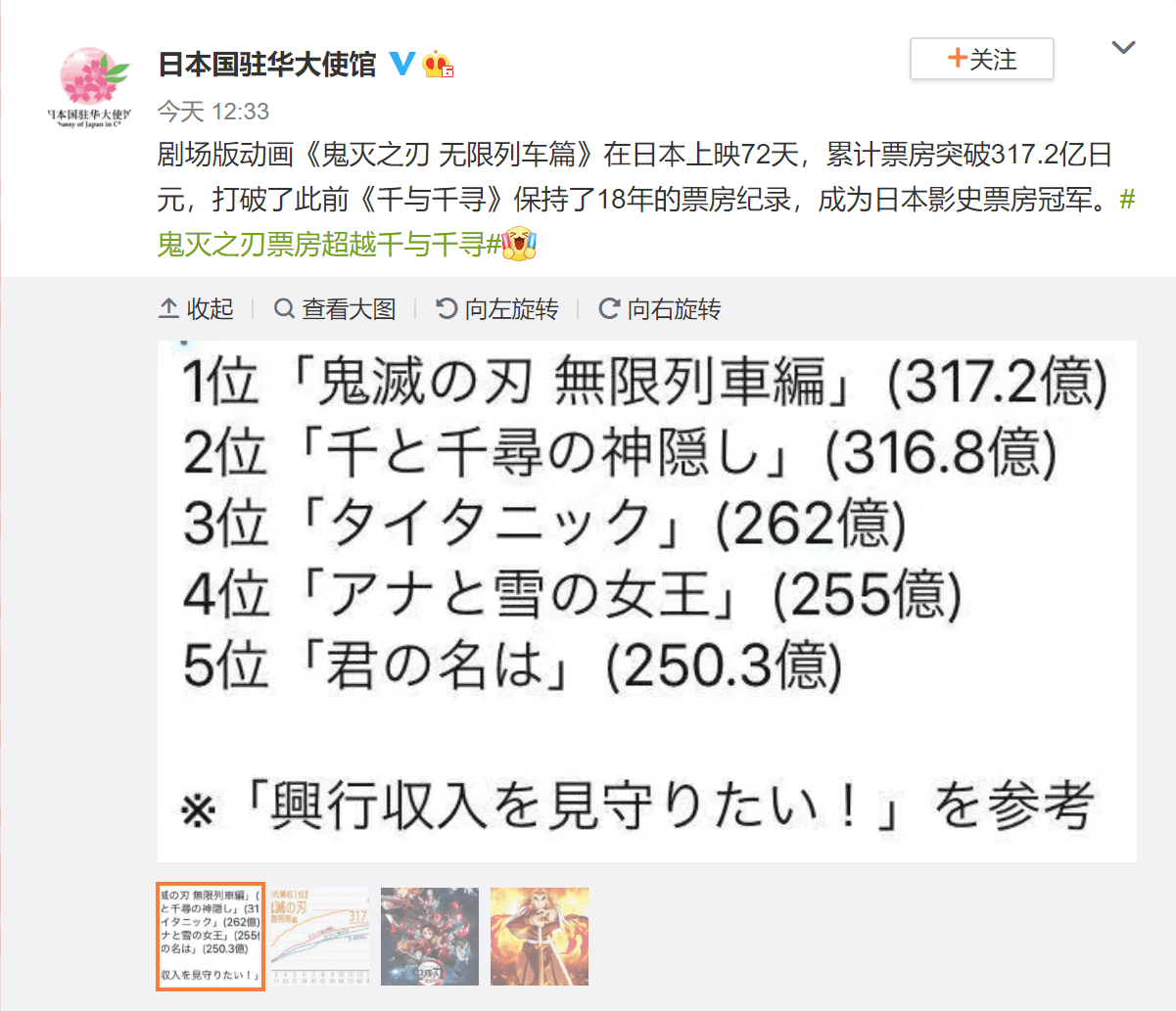 科技巨献，无限列车刷新票房纪录，前所未有的列车之旅